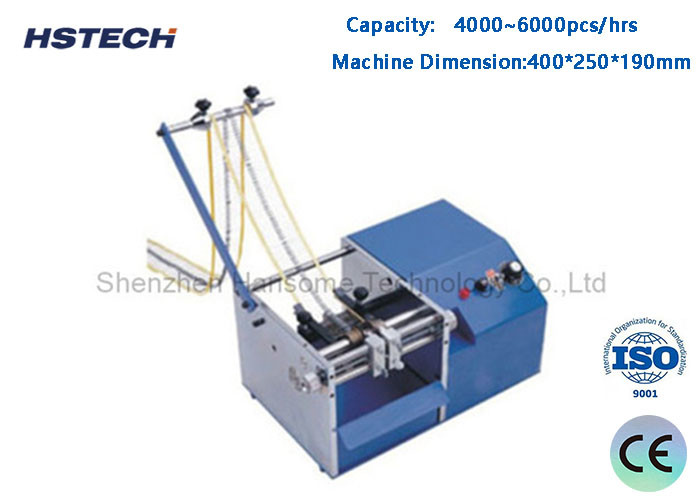 4000 ~ 6000 Pcs / hora de cinta de paquete componentes axiales máquina de formación de plomo