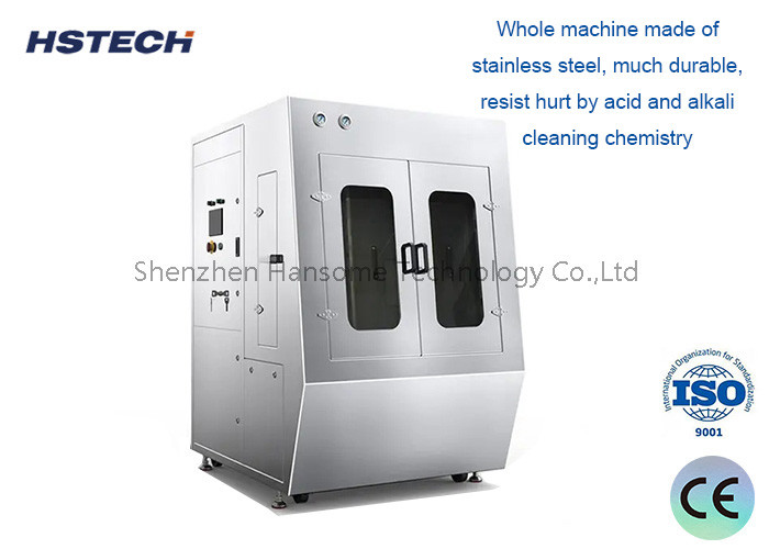 Máquina de limpieza de plantillas SMT de alta precisión con sistema de filtro de 3 niveles y botón de parada de emergencia