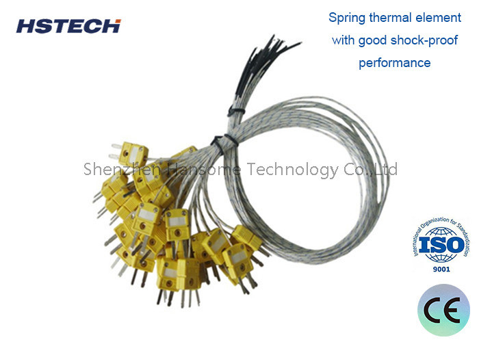 Termócouple con conector TD con enchufes SR tipo plástico cerámico para 0-1800°C Temperatura de uso