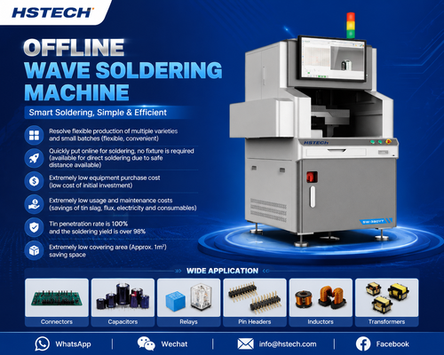 Últimos blogs de la empresa sobre Máquina de soldadura por onda selectiva sin conexión HSTECH | Solución de soldadura de PCB eficiente
