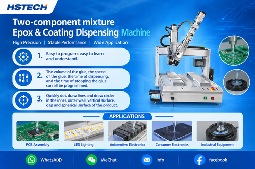 Últimos blogs de la empresa sobre HS‑D5331 Table‑Top Dual‑Platform Dispenser — Reliable Automated 2‑Part Epoxy Dispensing for Electronics