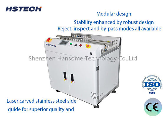 Un buen precio. Guía lateral de acero inoxidable transportador de rechazo de PCB con escultura láser compatible SMEMA en línea