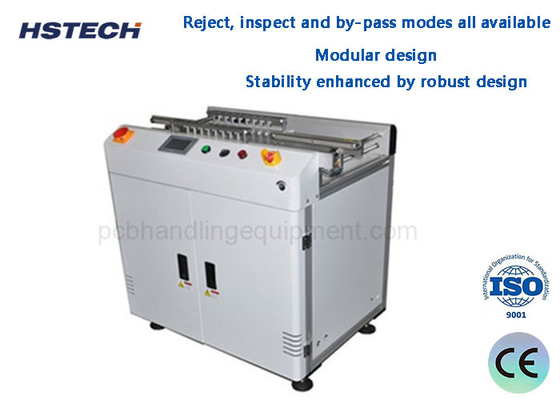 Un buen precio. Diseño ergonómico de reposo de brazo Diseño modular Selección de control de velocidad variable transportador de rechazo de PCB en línea