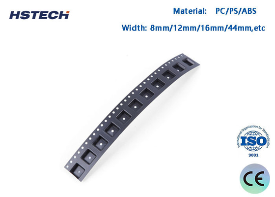 Un buen precio. Cintas de transporte en relieve SMT de color negro, cinta de transporte en relieve de bobina de plástico con chip LED SMD en línea