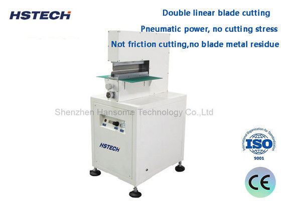 Un buen precio. Equipo de despanelamiento de PCB de potencia neumática V Corte de PCB Despanelizador con doble corte de hoja lineal en línea