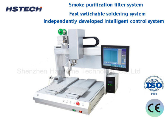 Un buen precio. Robot de soldadura de escritorio de alto control inteligente con sistema de filtro de purificación de humo en línea