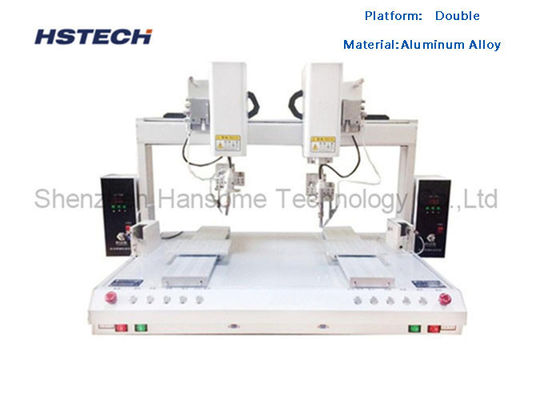 Un buen precio. Robot automático de soldadura de precisión de 8 ejes de doble mesa de doble cabeza máquina de soldadura robótica HS-DH800 en línea
