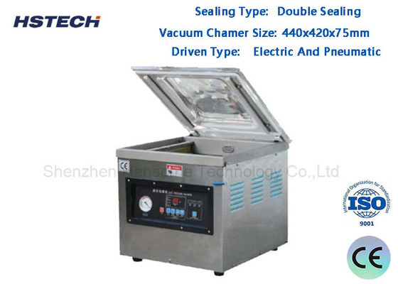 Un buen precio. Máquina de sellado por vacío industrial a presión de aire con pantalla táctil Equipo de embalaje por vacío en línea