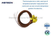 Termócouple con conector, 0-700 °C Temperatura de uso, WRE E, cerámica/plástico