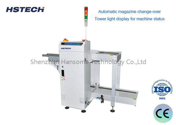 Un buen precio. Cargador de revistas PCB de 250 mm/330 mm con interfaz SMEMA y tiempo de carga de 6 segundos para líneas de producción SMT en línea