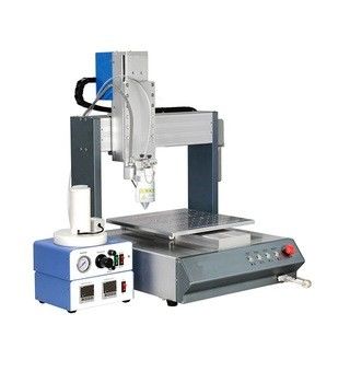 Un buen precio. Máquina de distribución de pegamento PUR de 3 ejes con velocidad de 300 mm/s y precisión de repetición de 0,02 mm en línea