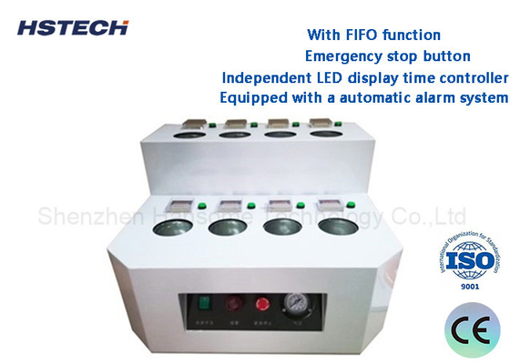Un buen precio. Controlador de tiempo de pantalla LED independiente con función FIFO Nueva máquina de calentamiento de pasta de soldadura de 8 tanques en línea