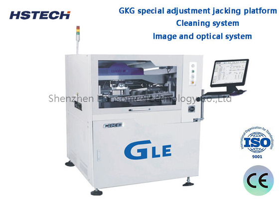 Un buen precio. Sistema de limpieza de imagen y sistema óptico GKG Plataforma de ajuste especial de abrazadera Impresora automática de pasta de soldadura en línea
