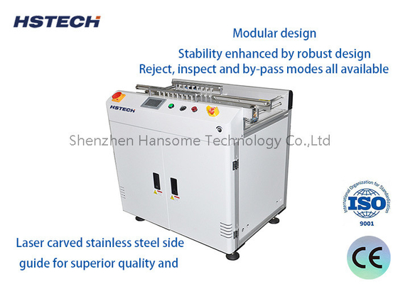 Un buen precio. Guía lateral de acero inoxidable transportador de rechazo de PCB con escultura láser compatible SMEMA en línea