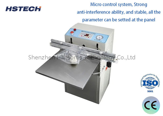 Un buen precio. Máquina de embalaje de vacío de sellado en caliente para circuito integrado de bobina, piezas optoelectrónicas, ancho de sellado de 5-10 mm, 1000W en línea