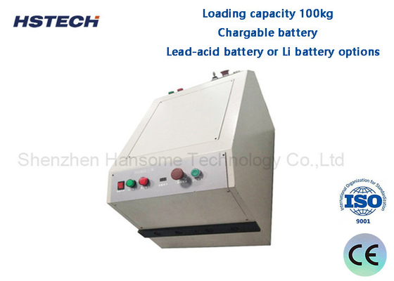 Un buen precio. Capacidad de carga 100 kg Batería cargable Vehículos guiados automáticamente con luz de transferencia y pantalla en línea