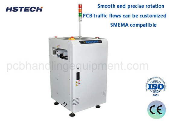 Un buen precio. SMEMA Compatible Rotación suave y precisa Botón de control amigable transportador de giro de PCB en línea
