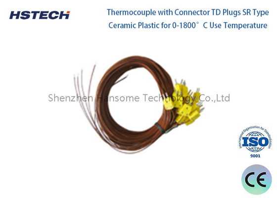 Un buen precio. PtRh13-pT WRB R Termócúpulo con conector TD con enchufes SR tipo plástico cerámico para 0-1600oC en línea