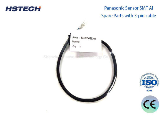 Un buen precio. Partes de la máquina SMT Sensor Panasonic 304133426301 con cable y 3 pines para la máquina AI en línea
