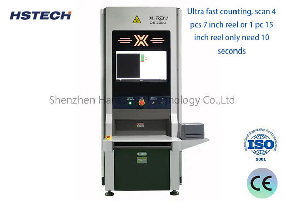 Contador de componentes SMD semiautomático fuera de línea con escaneo de tubos de rayos X para bobinas de cinta