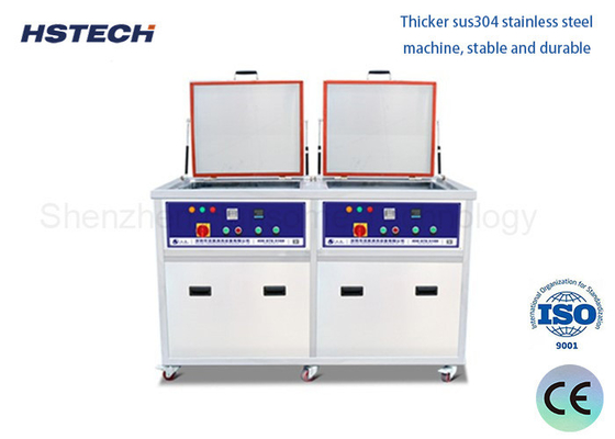 Un buen precio. Limpiador ultrasónico SUS304 de 77L con potencia de calefacción y sistema de enjuague de 3000W en línea