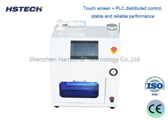 PLC pantalla táctil SMT limpiador de boquilla HS-800 con cubierta de color verde