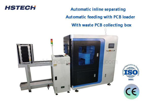 Un buen precio. Equipo de eliminación de paneles de PCB Vcut de alimentación automática en línea con hoja lineal y circular en línea