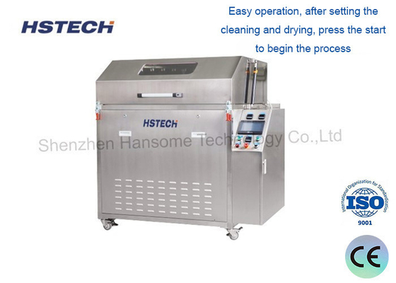 Un buen precio. Limpiador de plantillas SMT de alta calidad modelo HS-600 con disolvente de alcohol y sistema de filtro de 3 niveles en línea