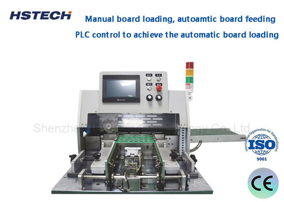 Un buen precio. V corte de la máquina de corte de PCB de alimentación automática de la correa de transporte de la correa ESD de carga manual de alimentación automática de PCB separador HS-A306 en línea
