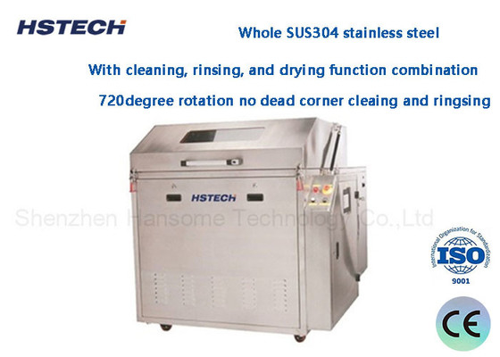 Un buen precio. Control de PLC Acuoso Automático SMT Soldering de onda paletas condensador pulverizador limpiador HS-630 en línea