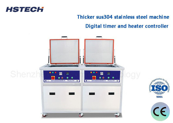 Un buen precio. AC380V 77L SUS de acero inoxidable 3000W potencia de calentamiento máquina de limpieza ultrasónica HS-2030H en línea