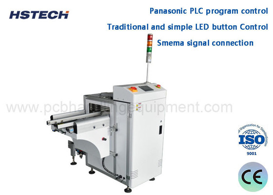 Un buen precio. SMEMA Signal Max 530*460mm Equipo de descarga de PCB compacto de 90 grados HS-LD330 en línea