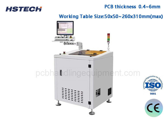 Un buen precio. Tamaño pequeño 60000RPM Plataforma única máquina de separación de paneles de PCB fuera de línea PCBA router de despacho AR-7mini en línea