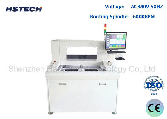 Servo motor eje X/Y/Z PCBA Router Machine Detección CCD con doble plataforma