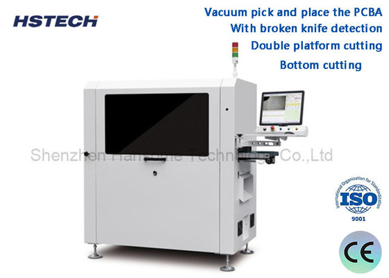 Un buen precio. Máquina de corte de plataformas dobles con detección de cuchillo roto PCBA en línea HS-ARX-811 en línea