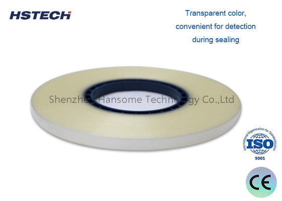 Un buen precio. Cintas para cubrir el contador de componentes SMD: material PET transparente de sellado en caliente, presión de sellado de 0,2 MPa, ancho 9,3 mm en línea