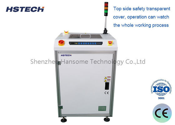 Control de botón LED Ventana de observación de rieles fijos flexibles transportador de giro de PCB