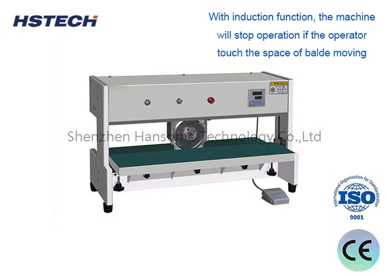 Un buen precio. Equipo de desinstalación de PCB de longitud de corte de 600 mm con cortina ligera y cuchilla CAB de inducción en línea