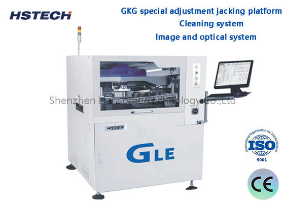 Un buen precio. Sistema de limpieza de imagen y sistema óptico GKG Plataforma de ajuste especial de abrazadera Impresora automática de pasta de soldadura en línea