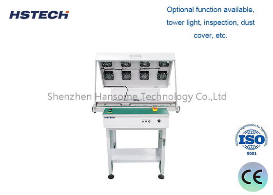 Un buen precio. Equipo de manipulación de circuitos impresos de cinturón ESD de manivela manual de acero inoxidable con ancho ajustable y control de botones LED en línea