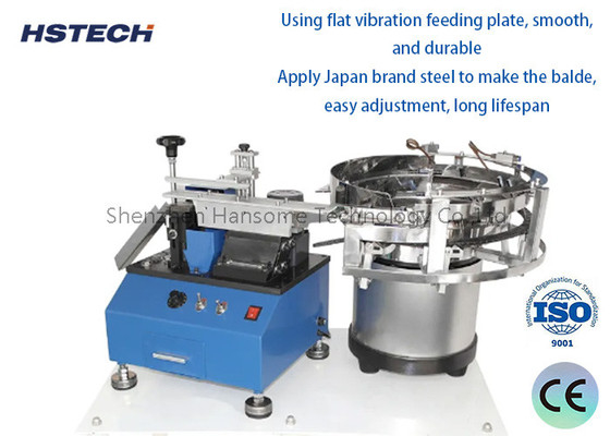Un buen precio. Placa de alimentación de vibración plana eléctrica y presión de aire combinada de trabajo automático condensador suelto máquina de formación de plomo en línea
