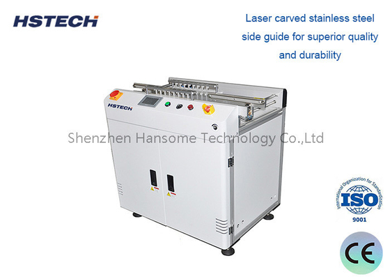Un buen precio. Equipo de manipulación de PCB SMEMA transportador de rechazo con guía lateral de acero inoxidable tallada con láser en línea
