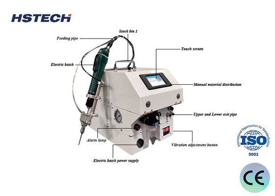 Un buen precio. Máquina de fijación de tornillos de mano fácil de operar con alimentador automático en línea