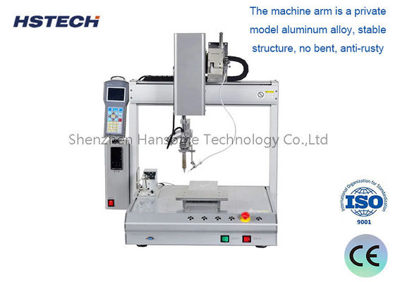 Robot de soldadura de 4 ejes con limpieza automática y cabeza de soldadura multidireccional