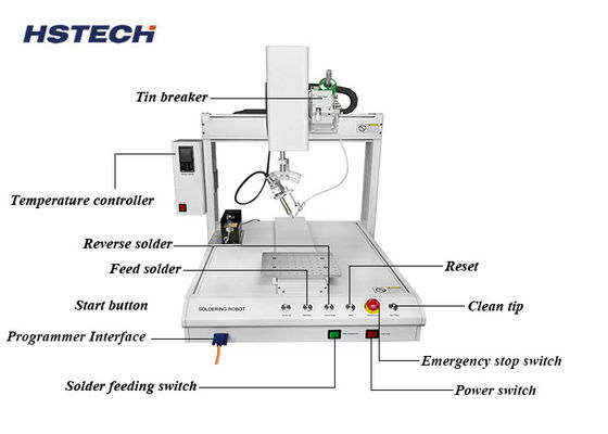 Robot de soldadura automática de 5 ejes para semiconductores y productos electrónicos