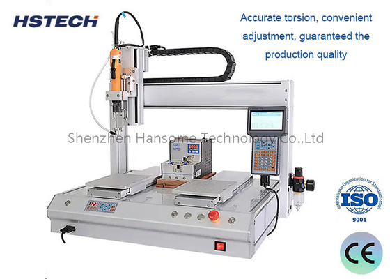 Un buen precio. Máquina de fijación de tornillo de 3 ejes de plata Máquina de bloqueo de tornillo 55KG 2000rpm Para el ensamblaje de PCB en línea