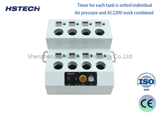 Un buen precio. 8 tanques y control de tiempo de pantalla LED que asegura y proceso de descongelación de pasta de soldadura en línea