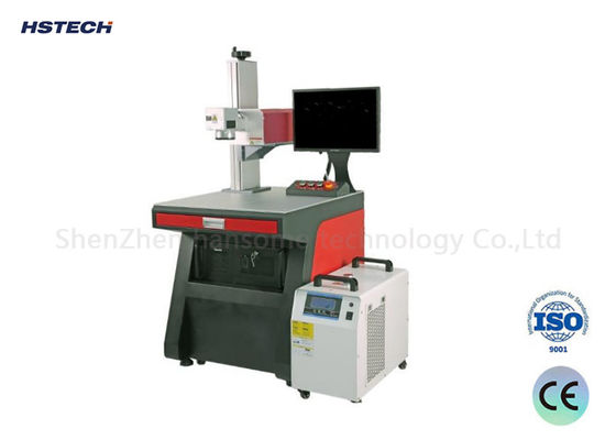 Un buen precio. Máquina de marcado con láser UV de alta precisión aplicada para marcado y grabado hiperfinos en línea