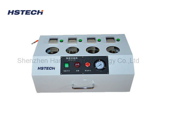 Un buen precio. Automatizado 4 Tanque soldador máquina de pasta control PLC Calentamiento tiempo de verificación en línea