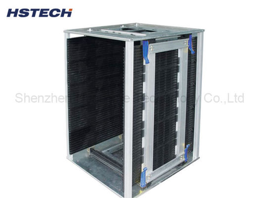 Un buen precio. Equipo de manipulación de PCB ajustable de ancho SMT ESD Revista Estante de almacenamiento Material metálico en línea
